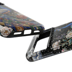 Cover per telefono Google Pixel resistente Peacock Moon | Elegante cover per telefono floreale