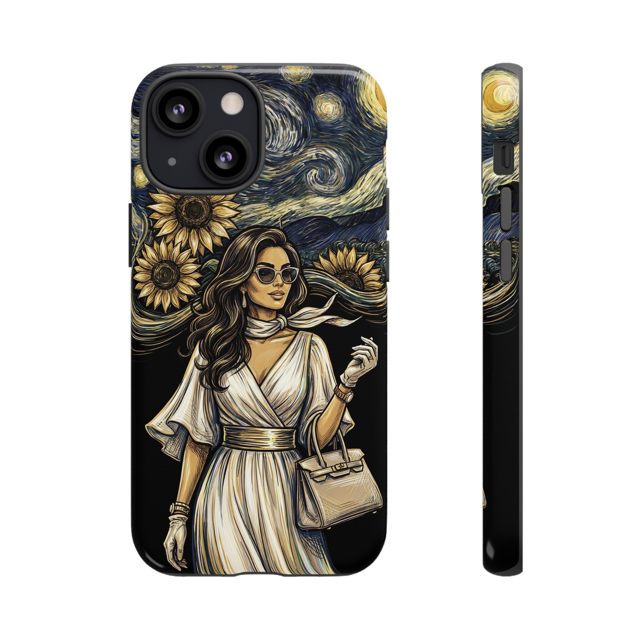 Van Gogh Night Sunflowers iPhone Case | Chic Woman Art