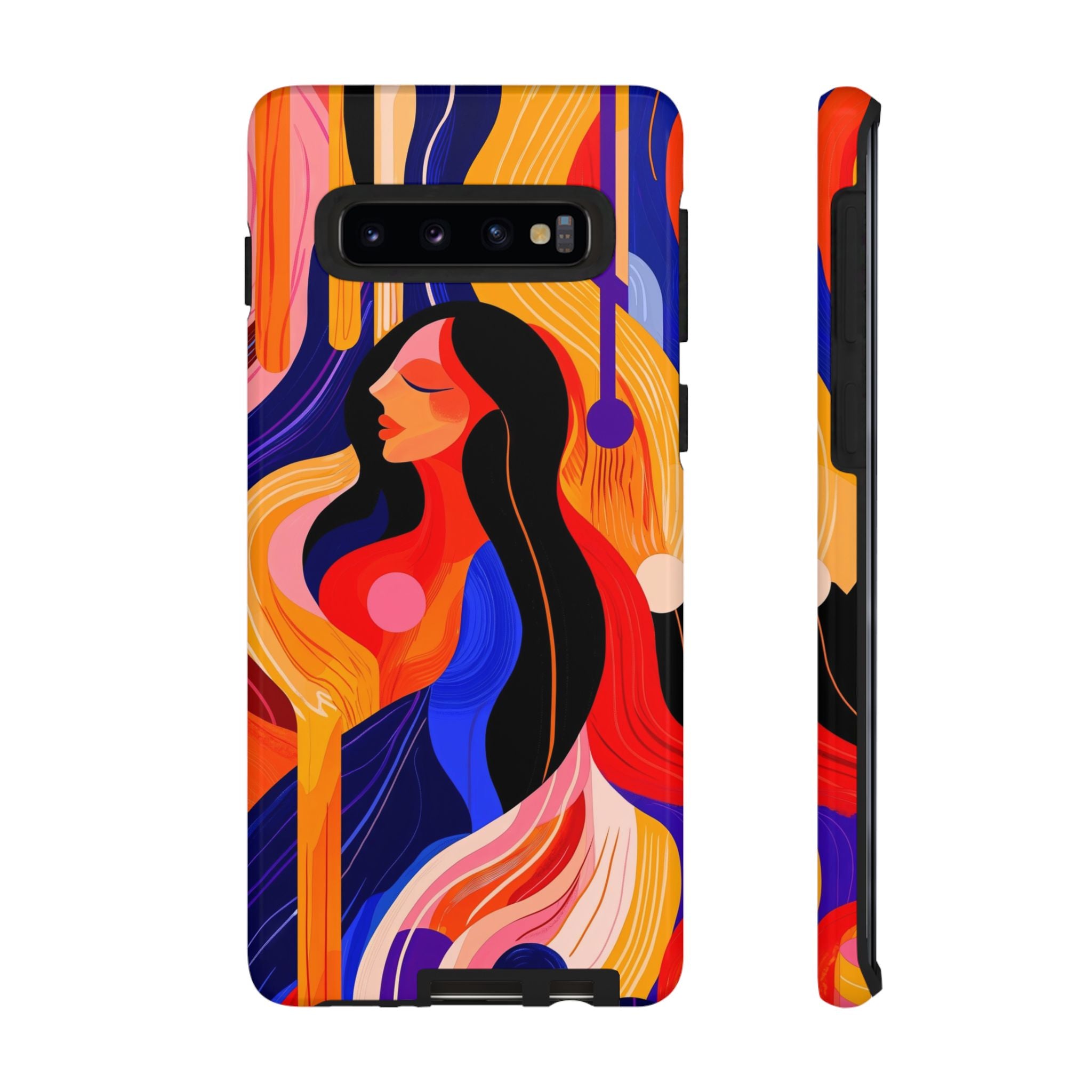 Abstract Colourful Woman Samsung Galaxy Tough Case | Vibrant Artistic