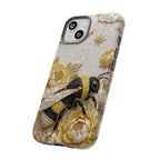 Golden Bee iPhone Case | Floral Moon iPhone Protector