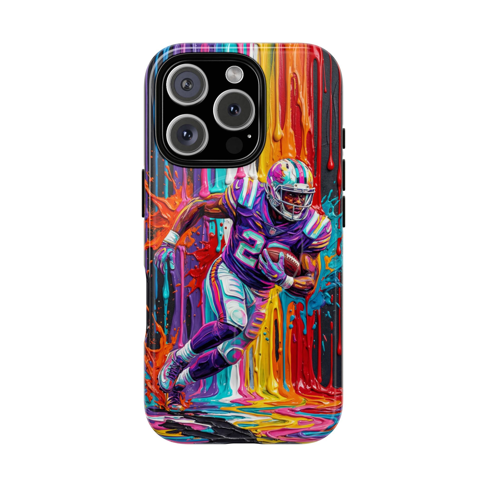 Vibrant American Football Runner MagSafe iPhone Case