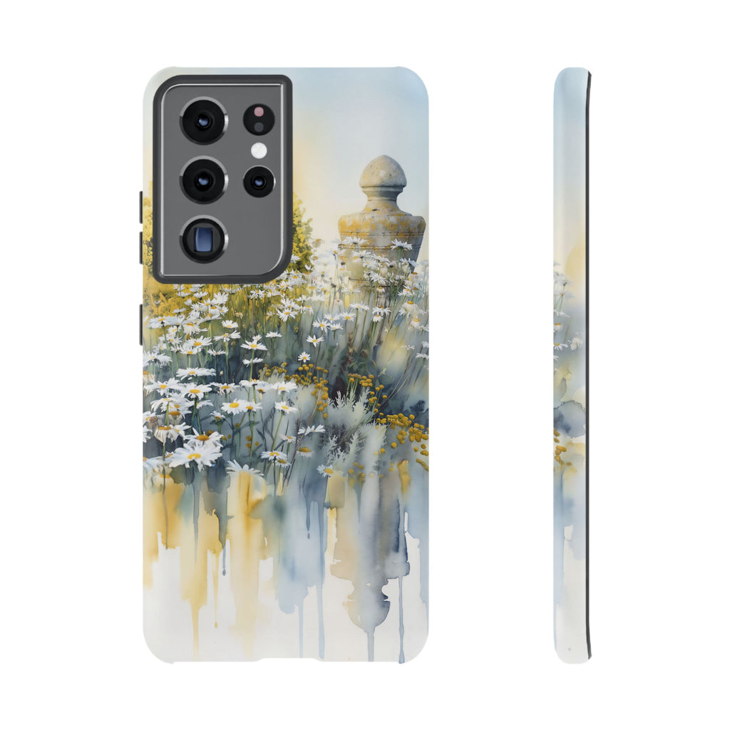 Watercolor Floral Daisy Garden Samsung Galaxy Phone Case