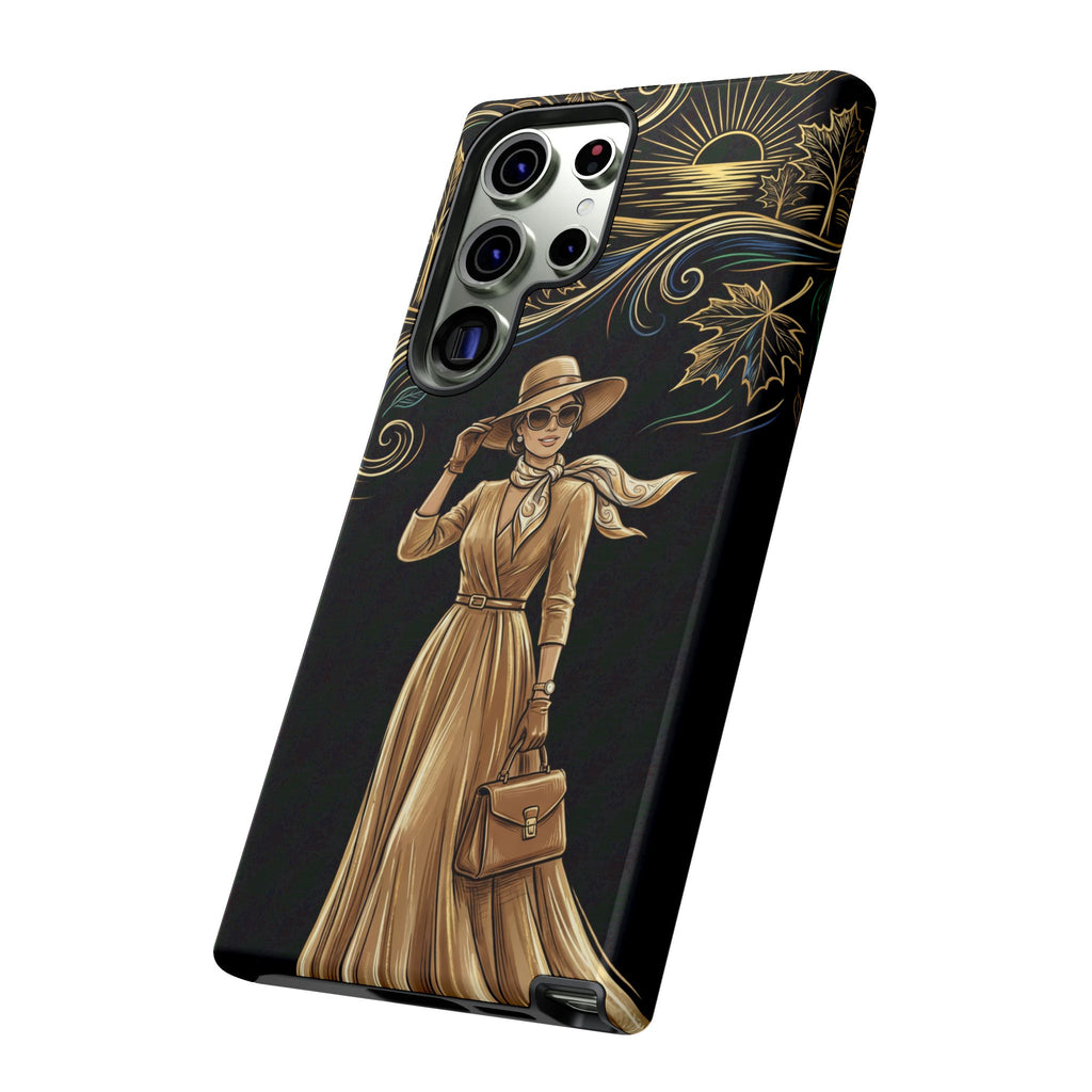 Vintage Autumn Lady Samsung Galaxy Phone Case
