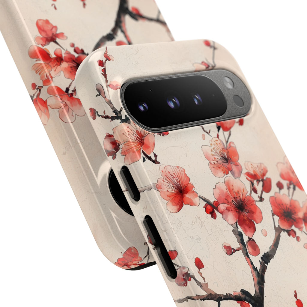 Cherry Blossom Google Pixel Phone Case | Pink Blossom Branch Design