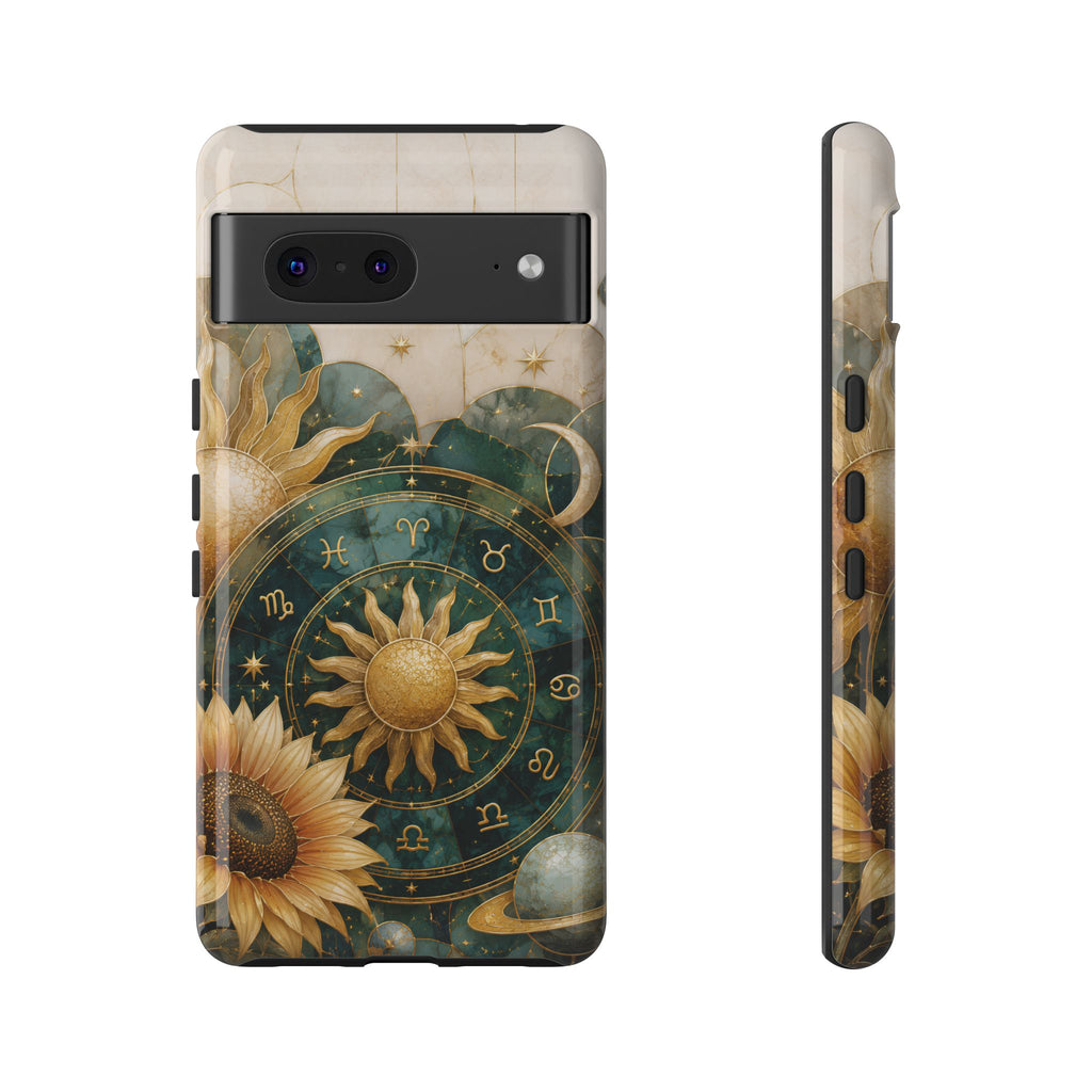 Celestial Sun Google Pixel Phone Case | Zodiac Wheel Phone Case