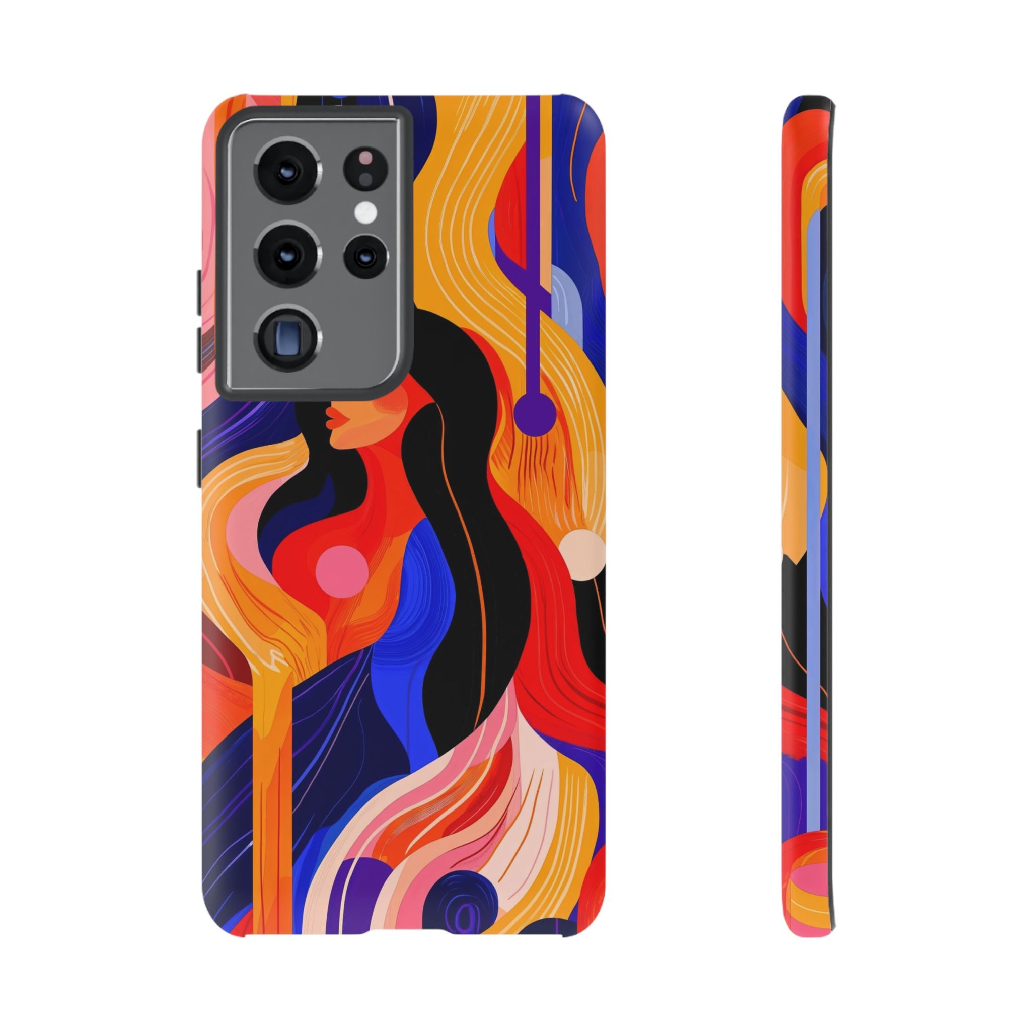 Abstract Colourful Woman Samsung Galaxy Tough Case | Vibrant Artistic