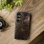 Vintage Astrology Compass Samsung Galaxy Phone Case | Celestial Zodiac Phone Case