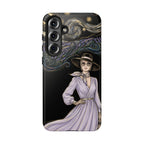 Starry Night Lavender Woman Samsung Galaxy Phone Case | Artistic Protective Tough Case