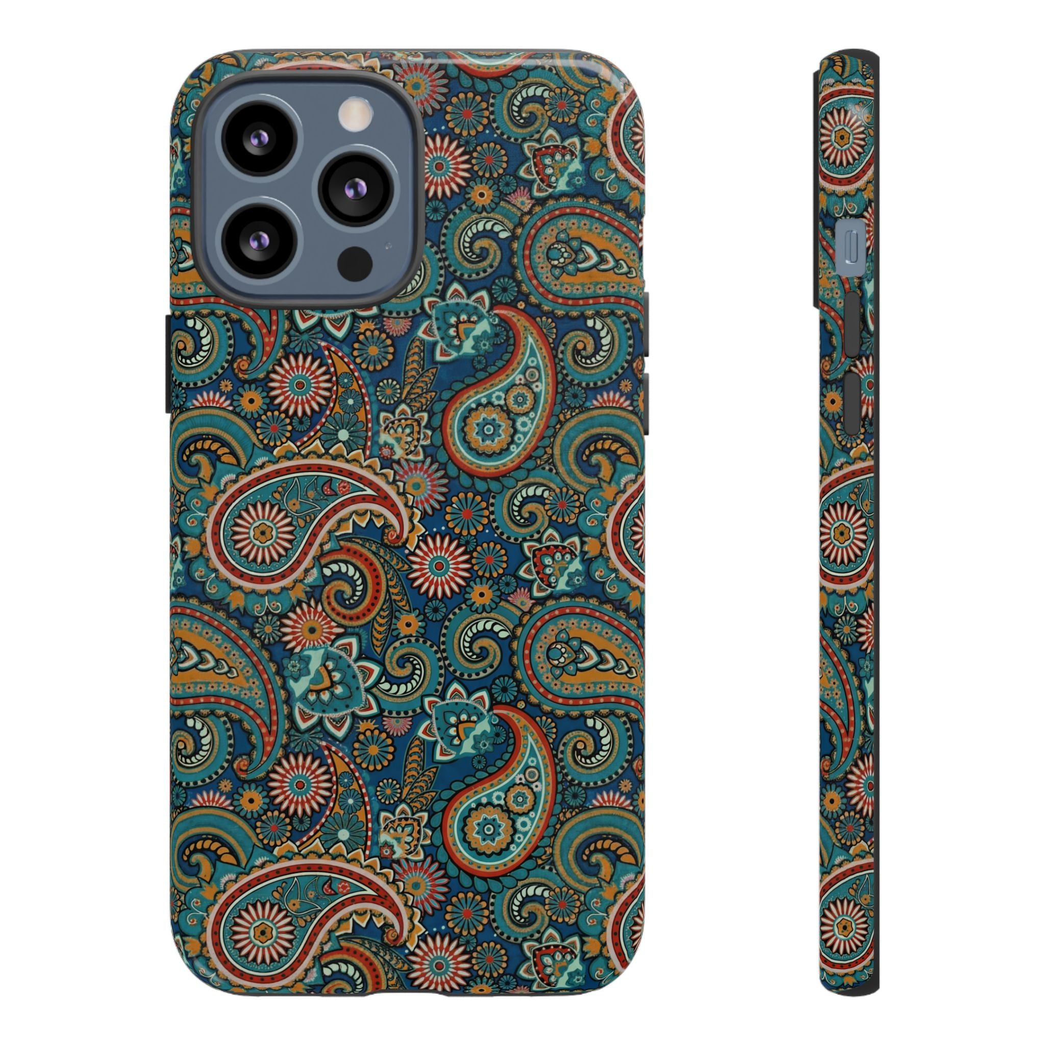 Batik Vibrant Paisley Protective Tough iPhone Case