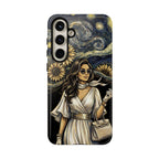Van Gogh Night Sunflowers Samsung Galaxy Phone Case | Chic Woman Art
