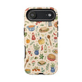 Kitchen Pattern iPhone Case | Vintage Cooking Recipe Phone Cover
