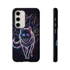 Neon Wolf Samsung Galaxy Phone Case | Mystic Glow Protective Tough Case