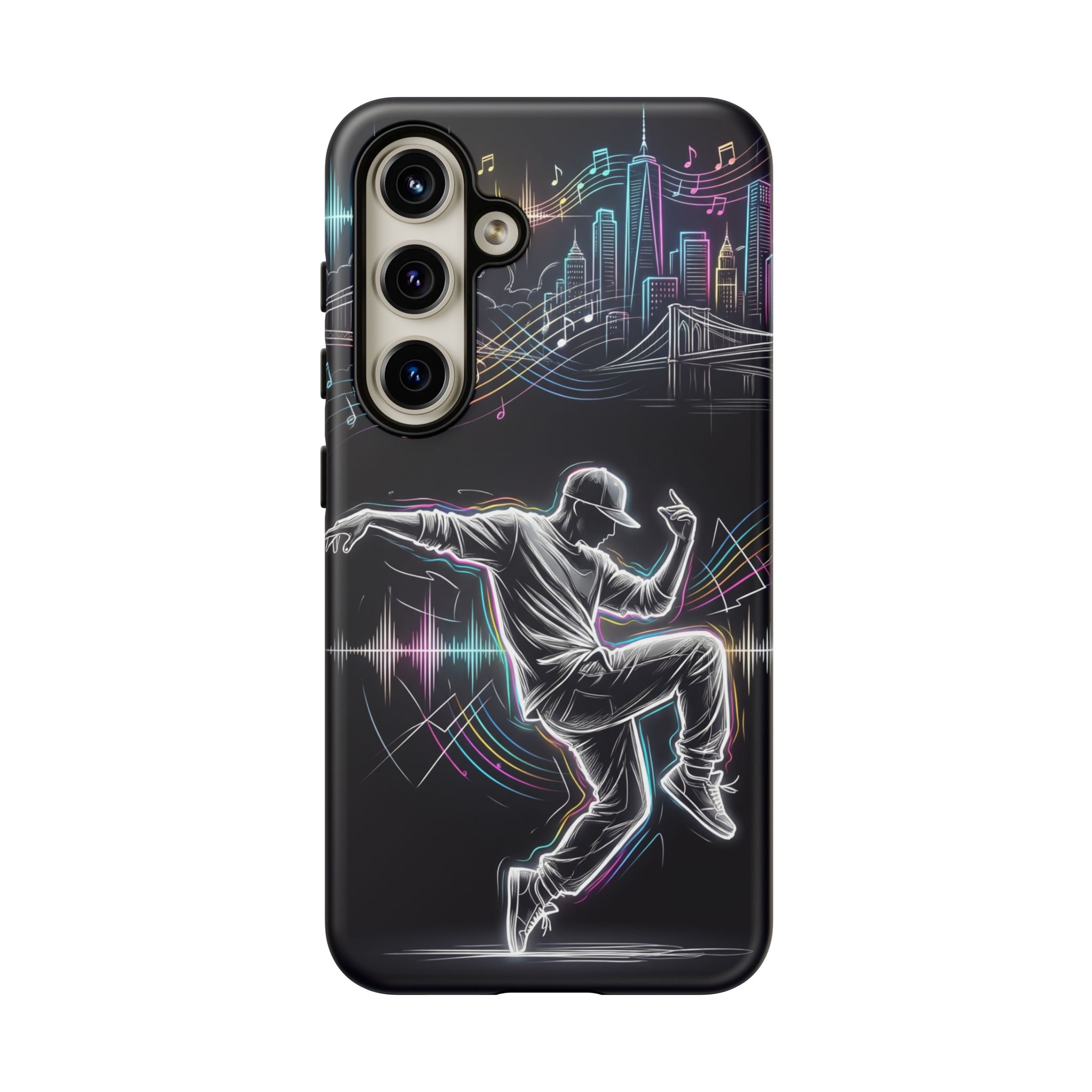 Dancer Neon Skyline Samsung Galaxy Phone Case
