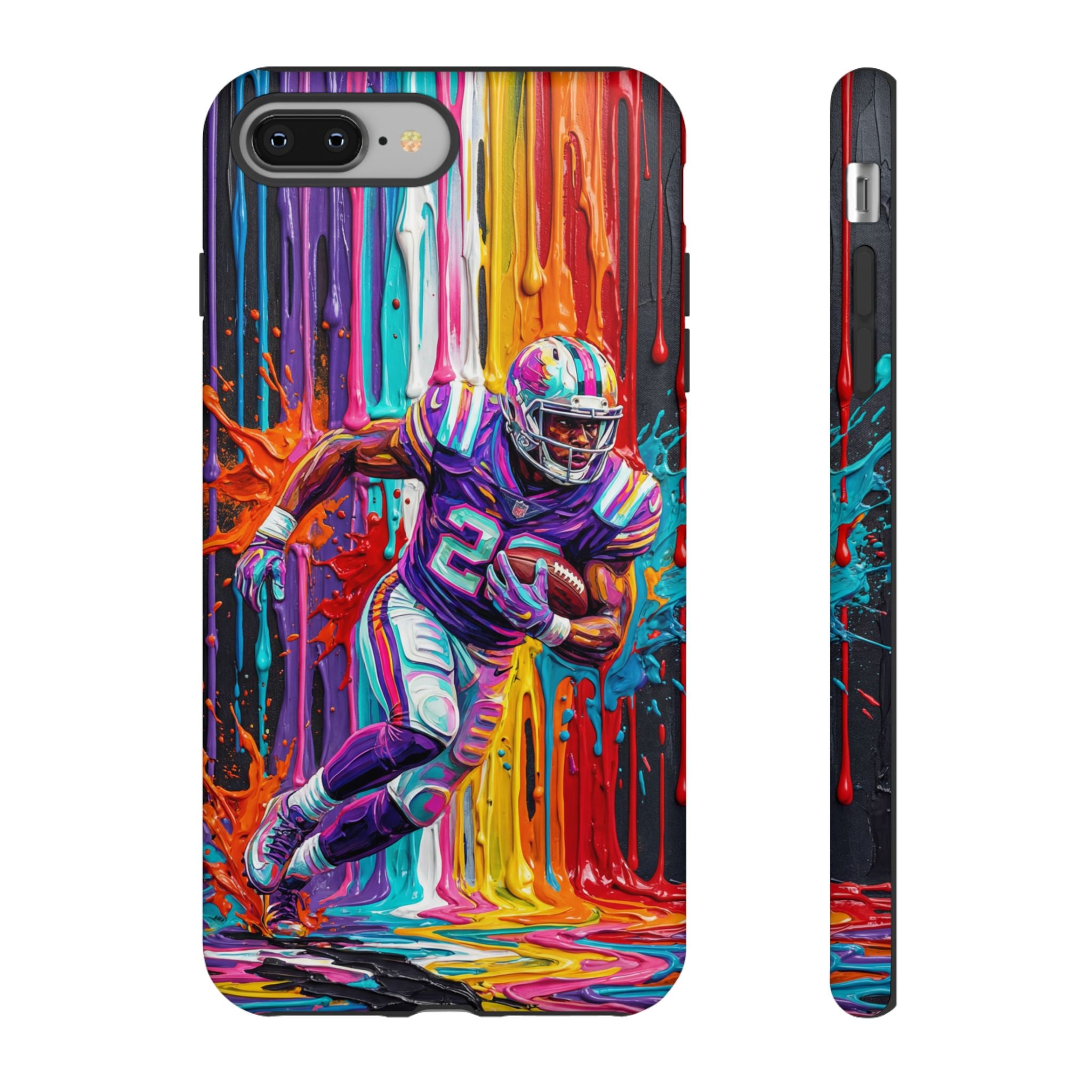 Vibrant American Football Runner iPhone Case