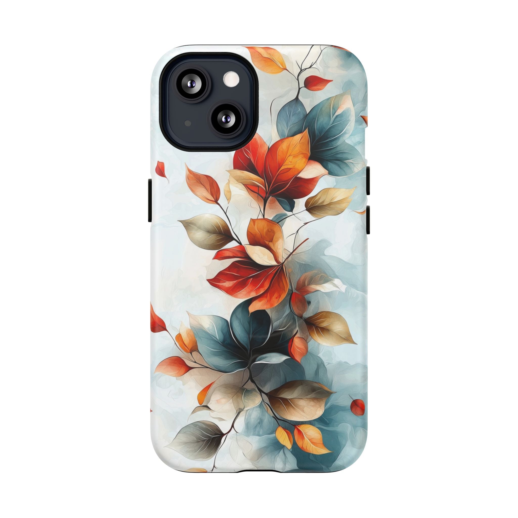Custodia MagSafe resistente per iPhone con motivo floreale autunnali