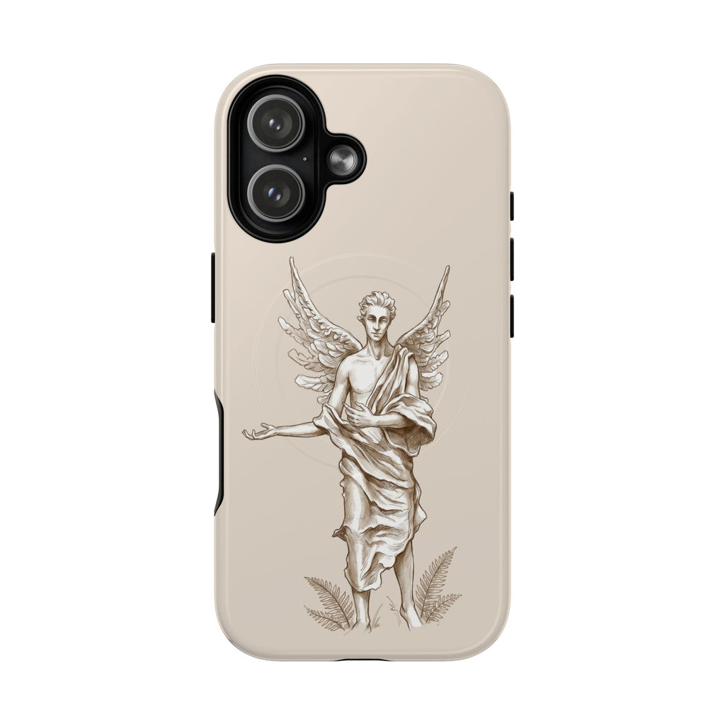 Angel Sketch Phone Case | Classic Guardian Tough MagSafe iPhone Cover