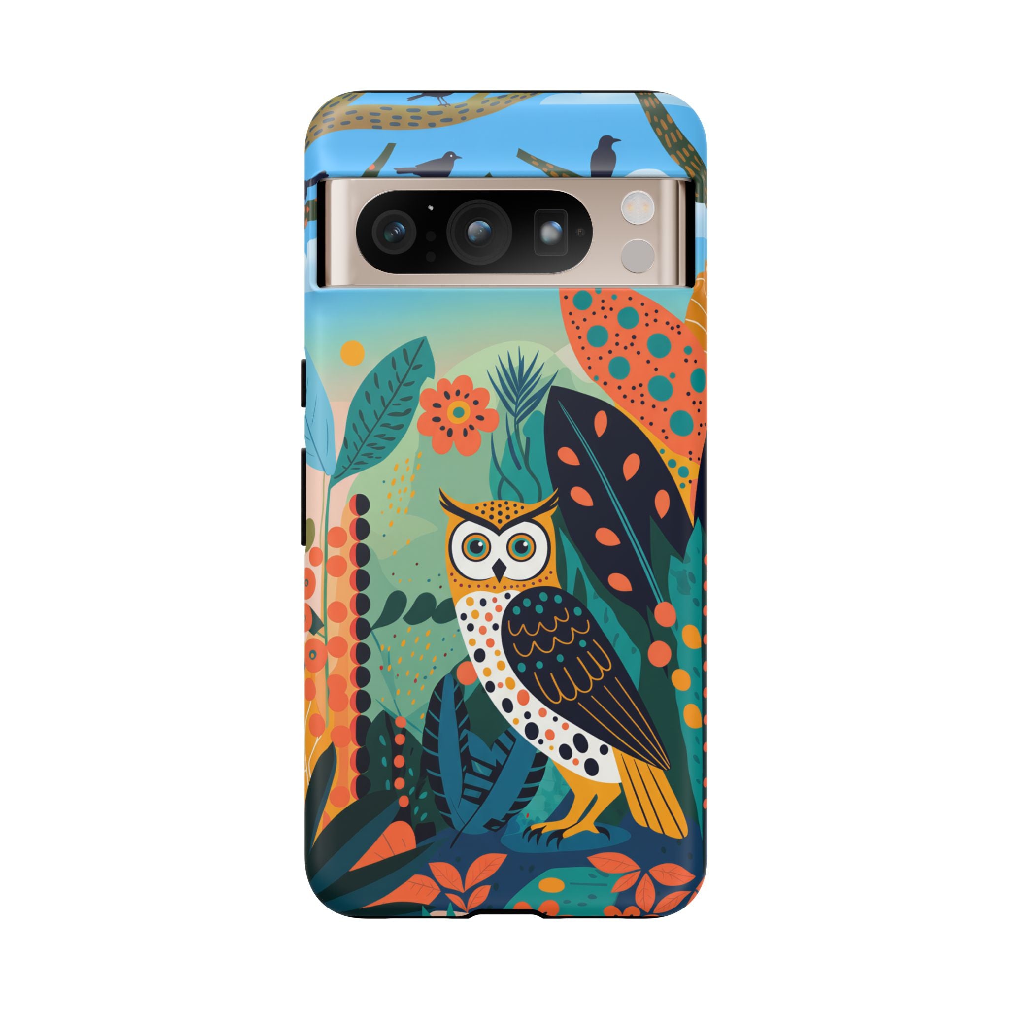 Botanical Forest Colourful Owl Google Pixel Phone Case