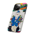Dapper Polar Bear Wine Lover Illustrated Protective iPhone Case