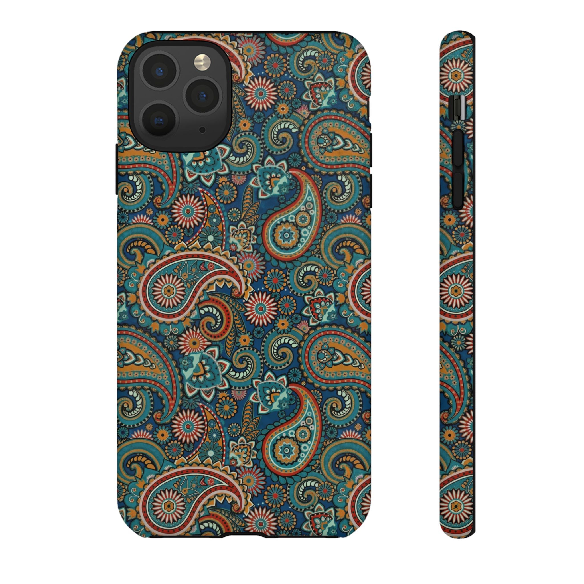 Batik Vibrant Paisley Protective Tough iPhone Case