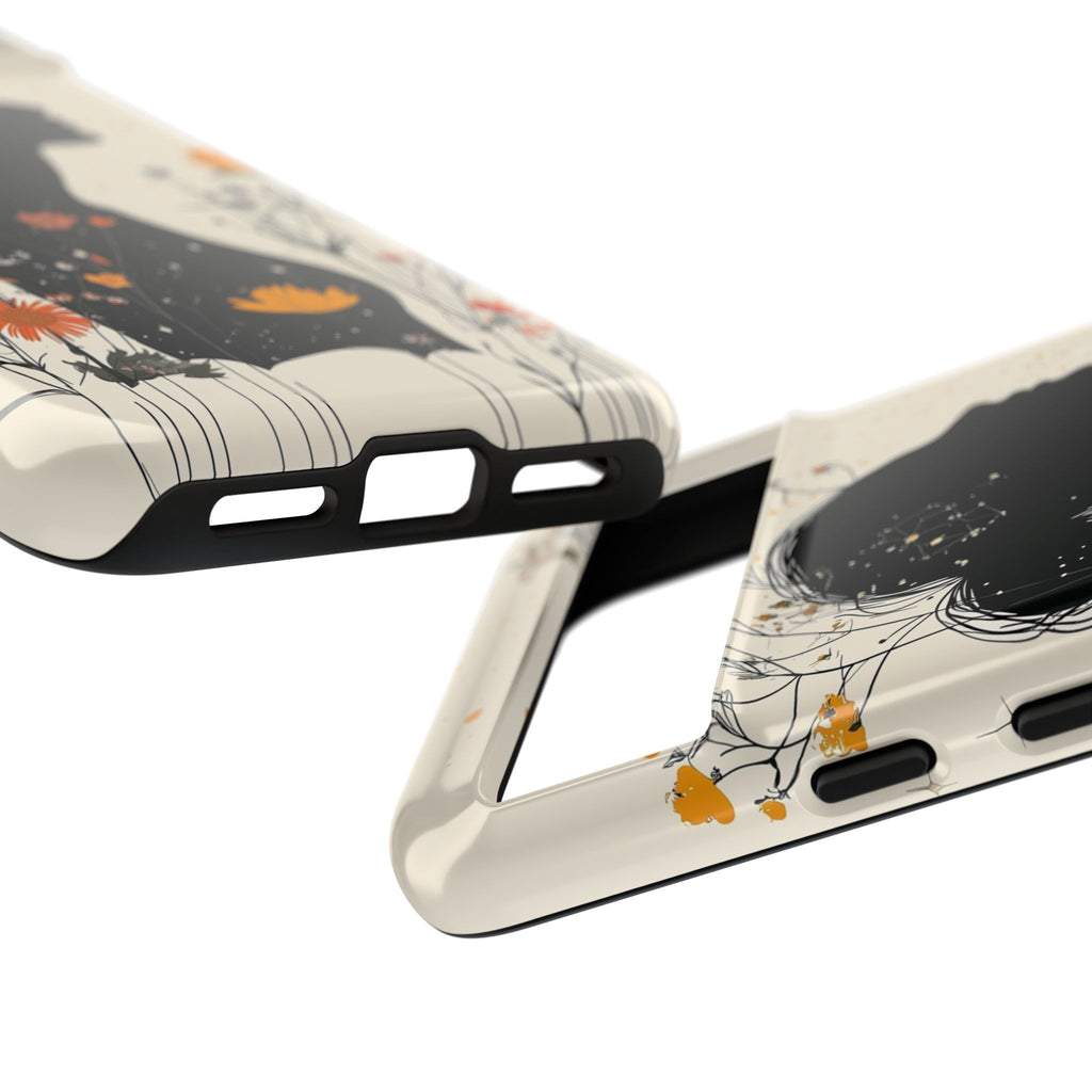 Floral Silhouette Google Pixel Case | Botanical Woman