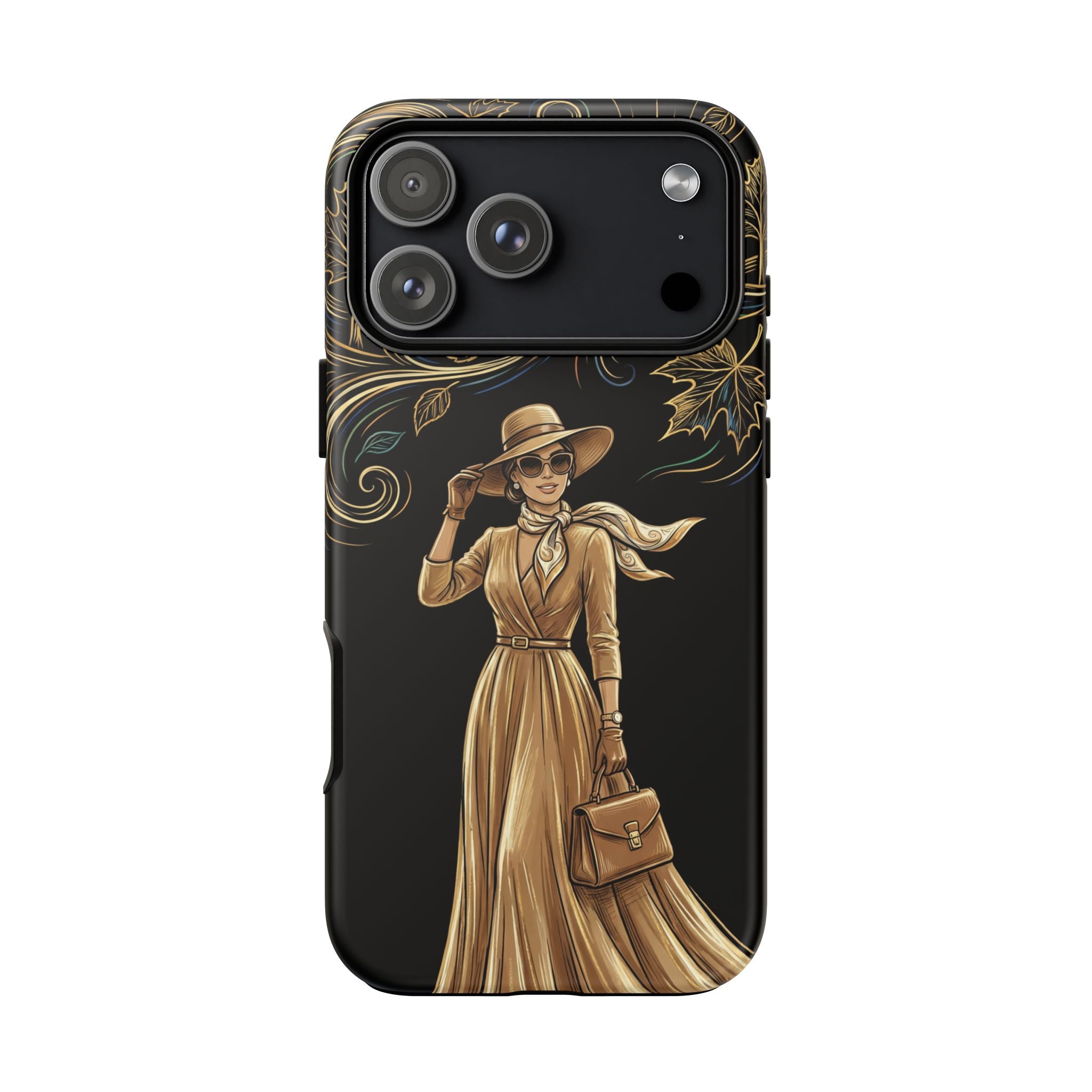 Vintage Autumn Lady iPhone Case