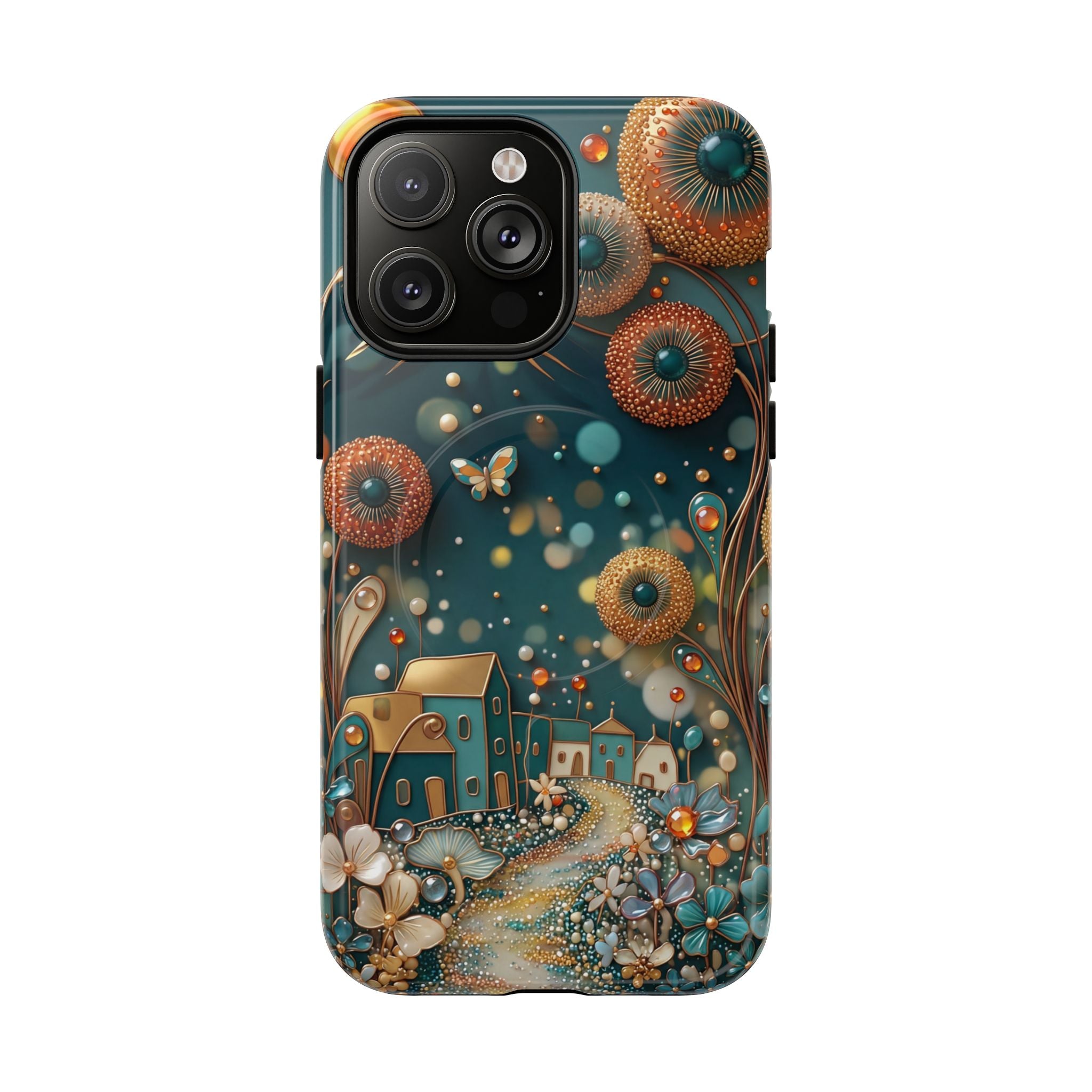 Custodia MagSafe per iPhone con fantasia floreale | Design Dreamy Cottage Garden