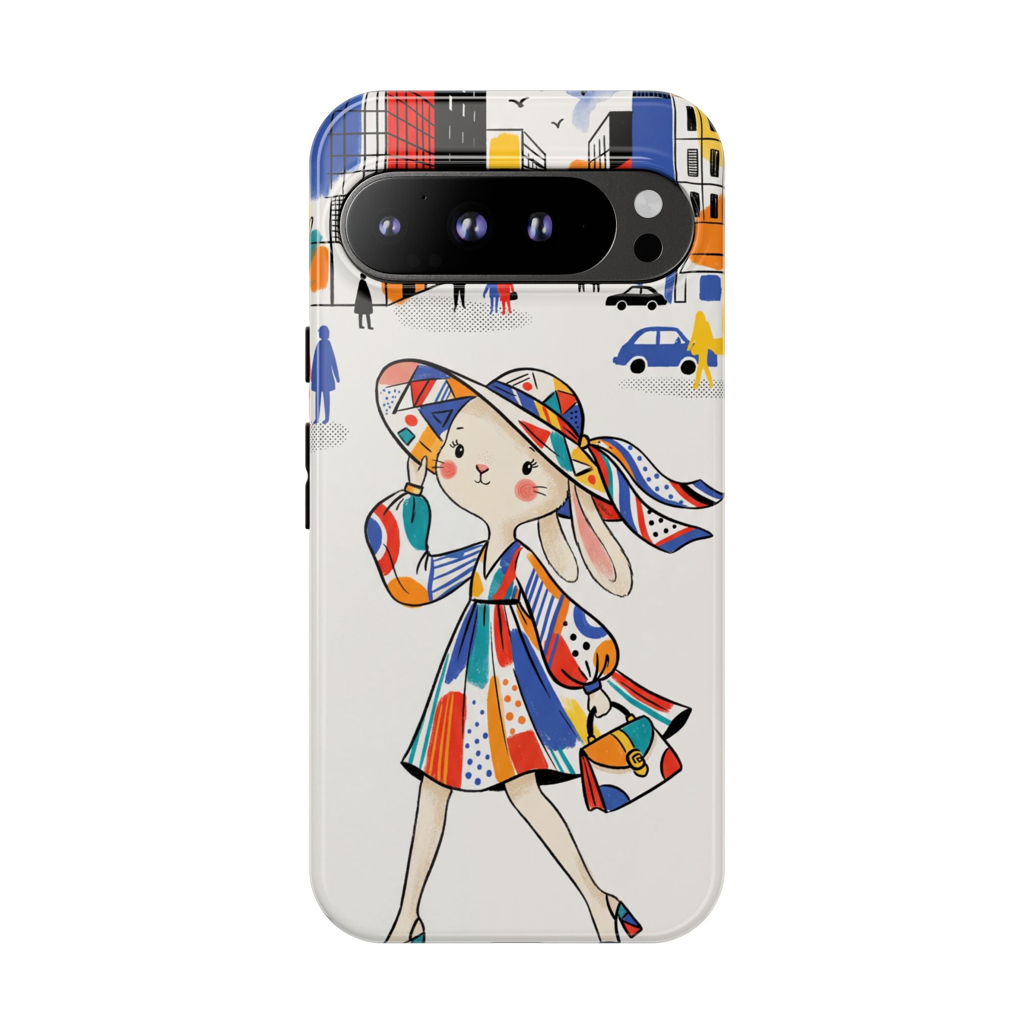 Chic Bunny City Google Pixel Phone Case