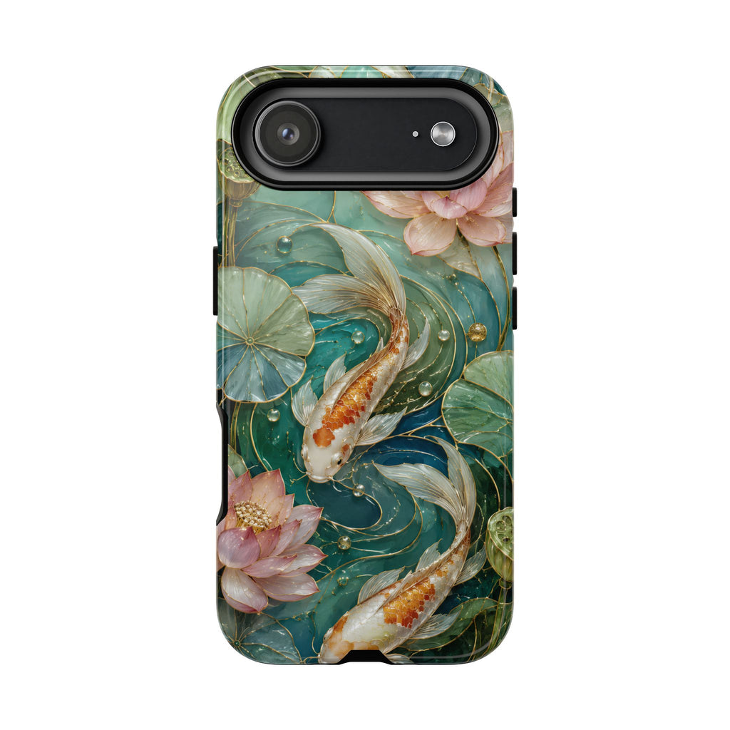 Koi Fish iPhone Case | Lotus Pond Art Cover