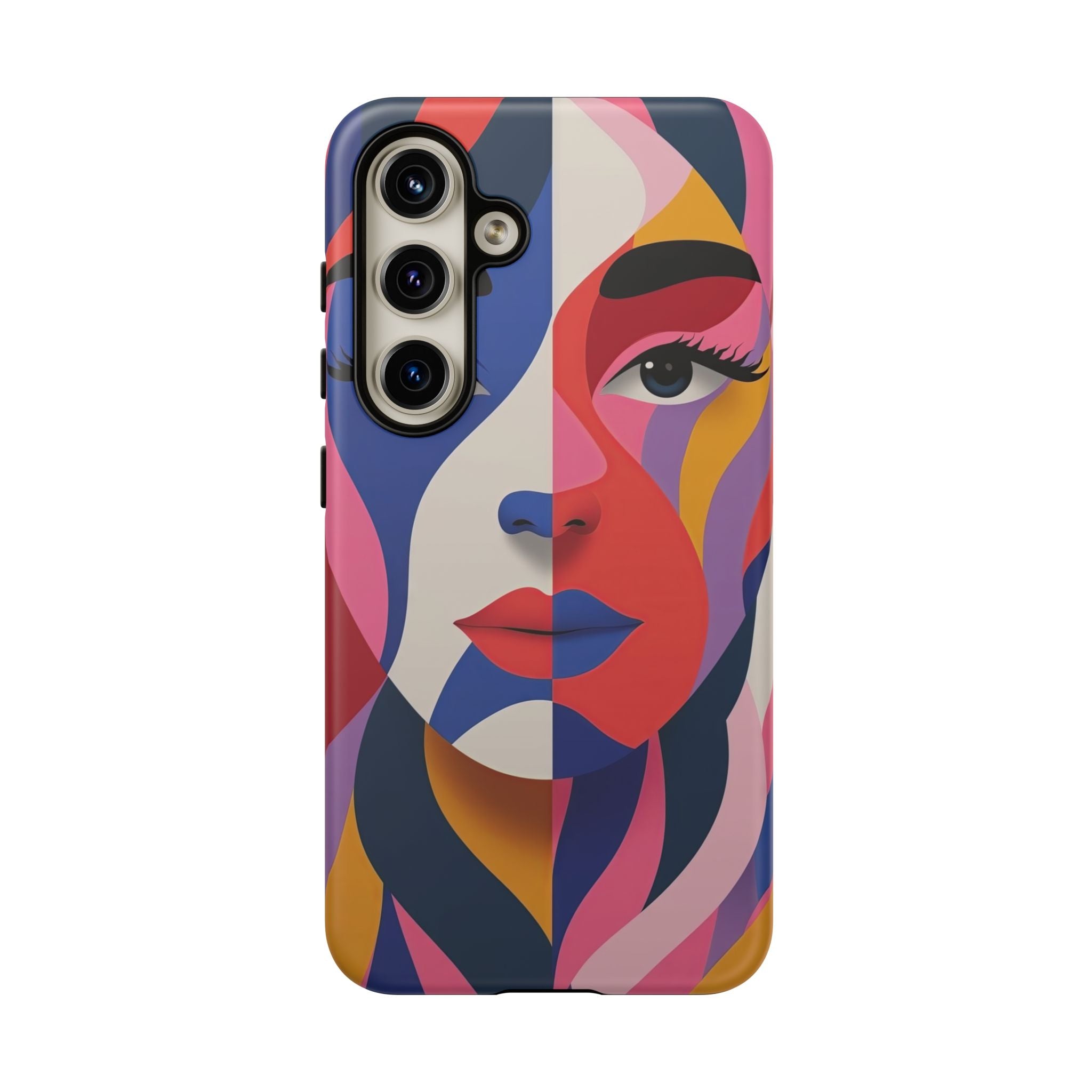 Abstract Colourful Face Samsung Galaxy Case | Vibrant Pop Art