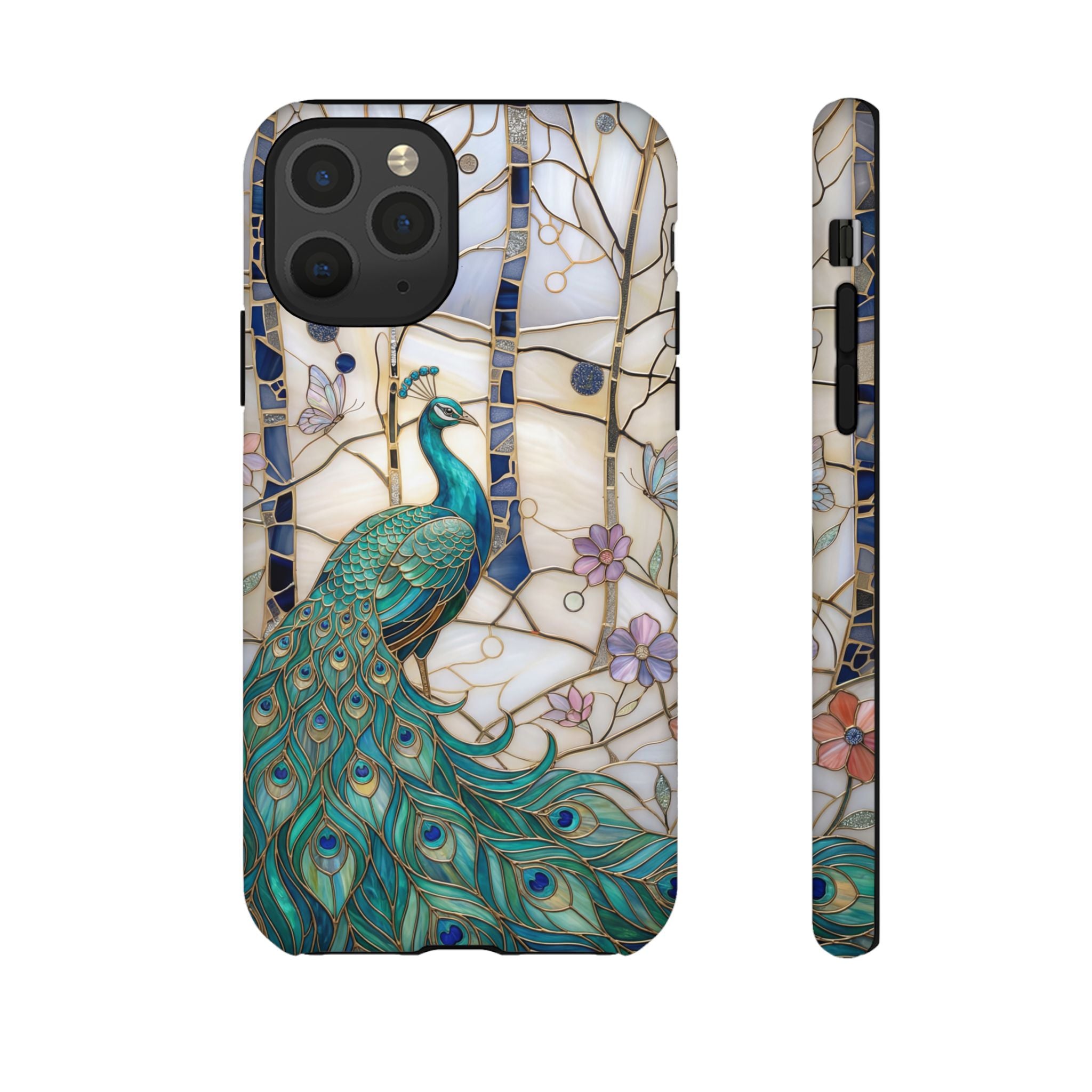 Peacock Stained Glass iPhone Case