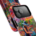 Artistic Garden iPhone Case | Woman at Fountain Tough MagSafe Case