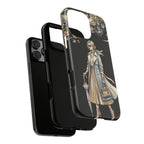Vintage Chic iPhone Case | Stylish Woman Illustration