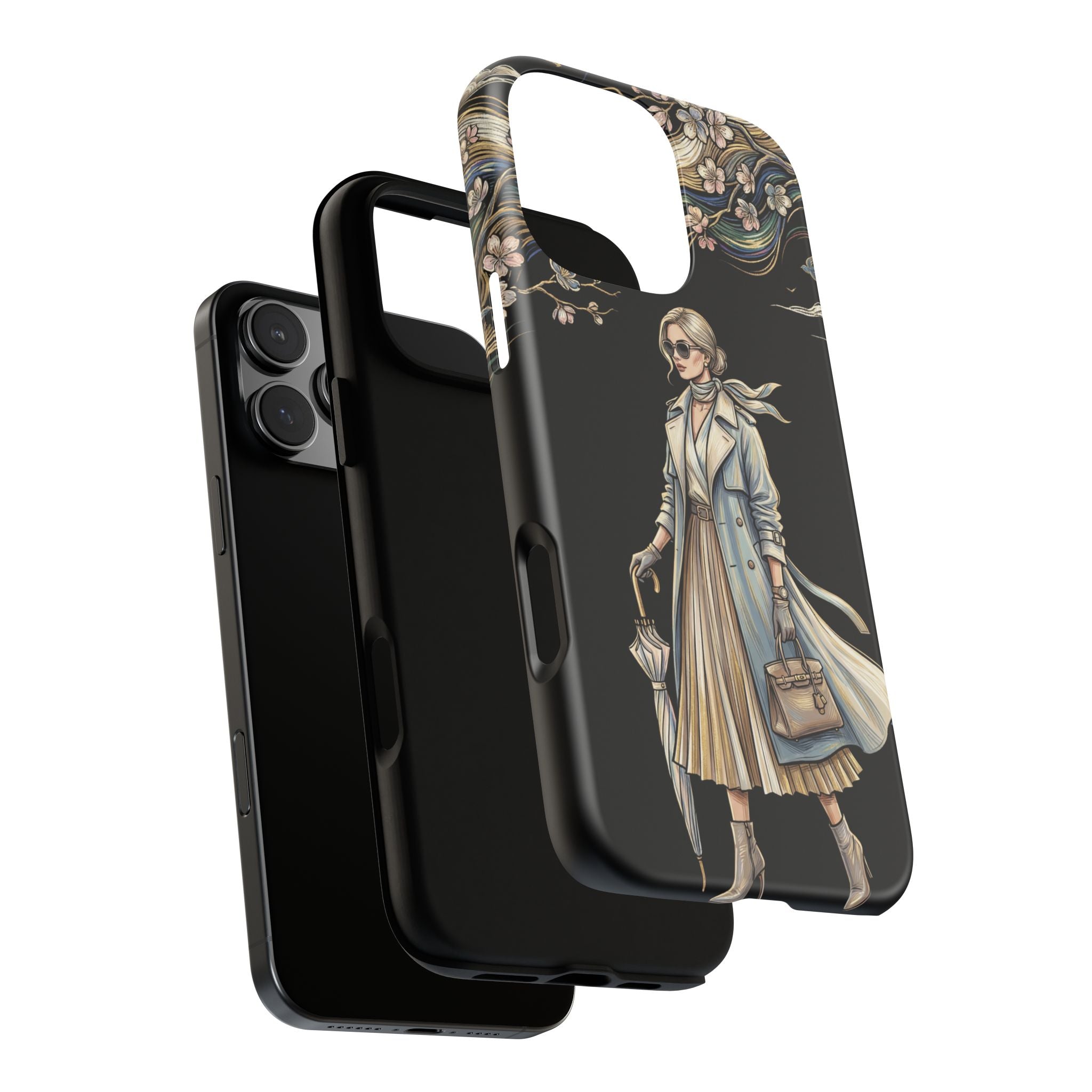 Vintage Chic iPhone Case | Stylish Woman Illustration