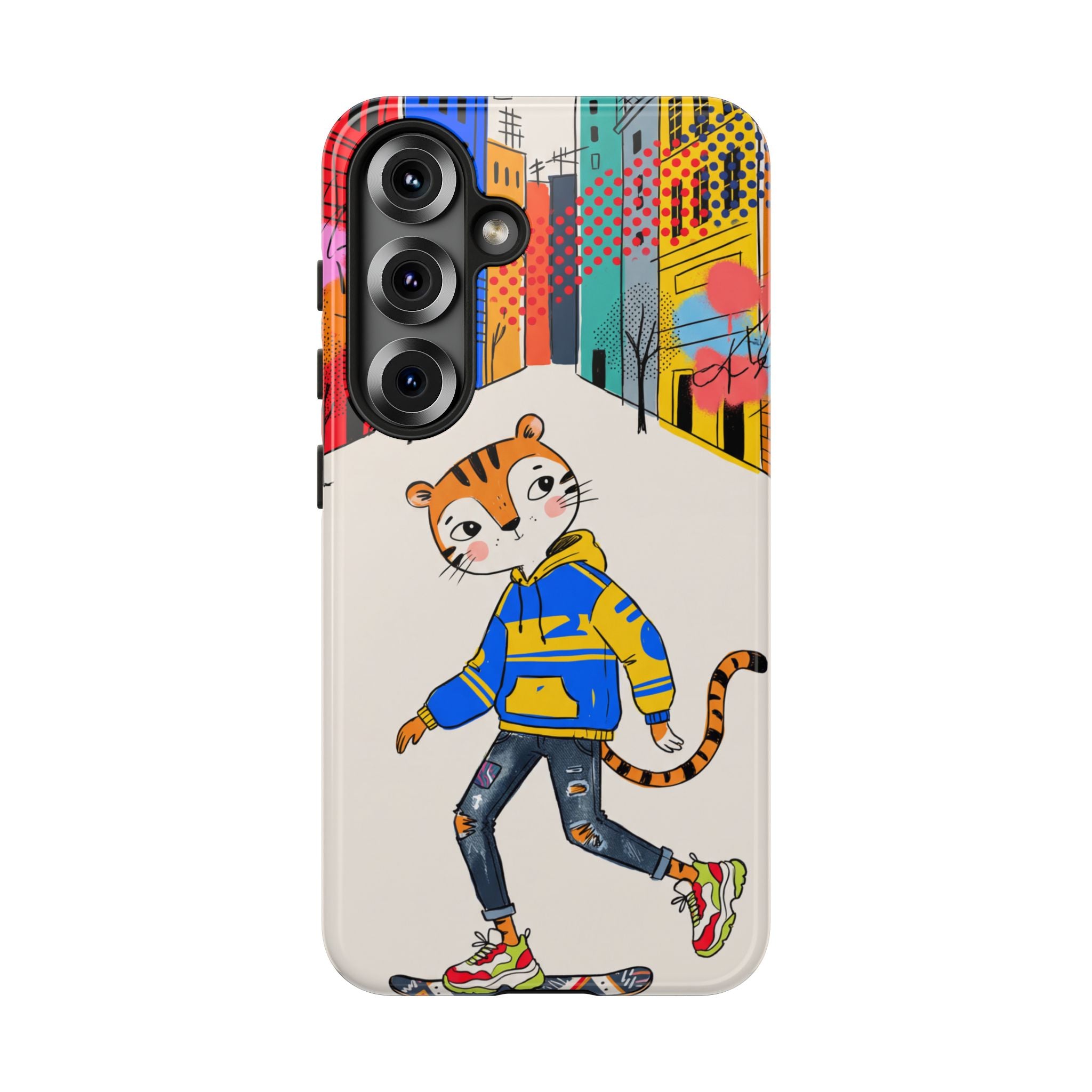Skater Tiger Samsung Galaxy Phone Case