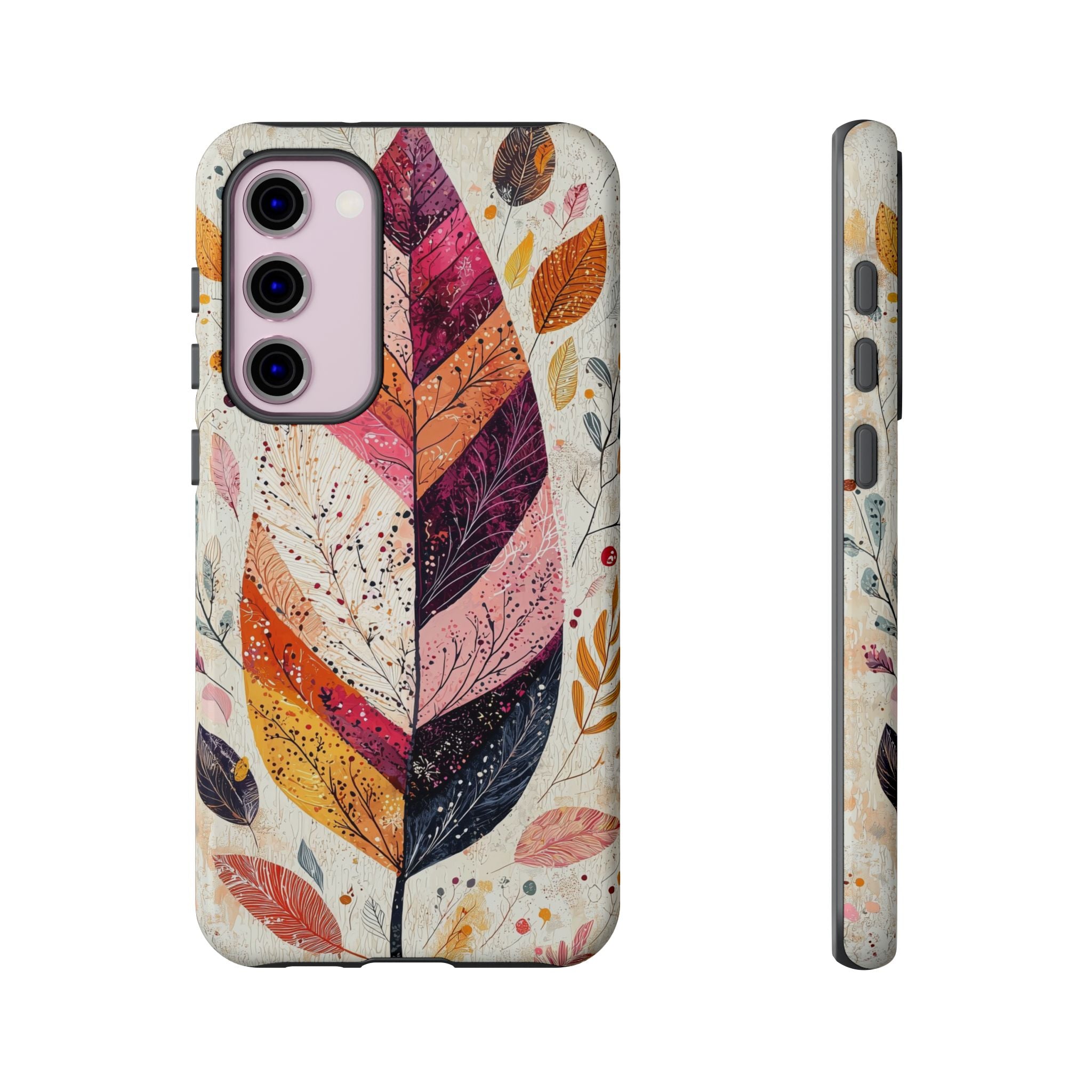 Autumn Leaf Tough Samsung Galaxy Case | Watercolour Feathered Fall Design