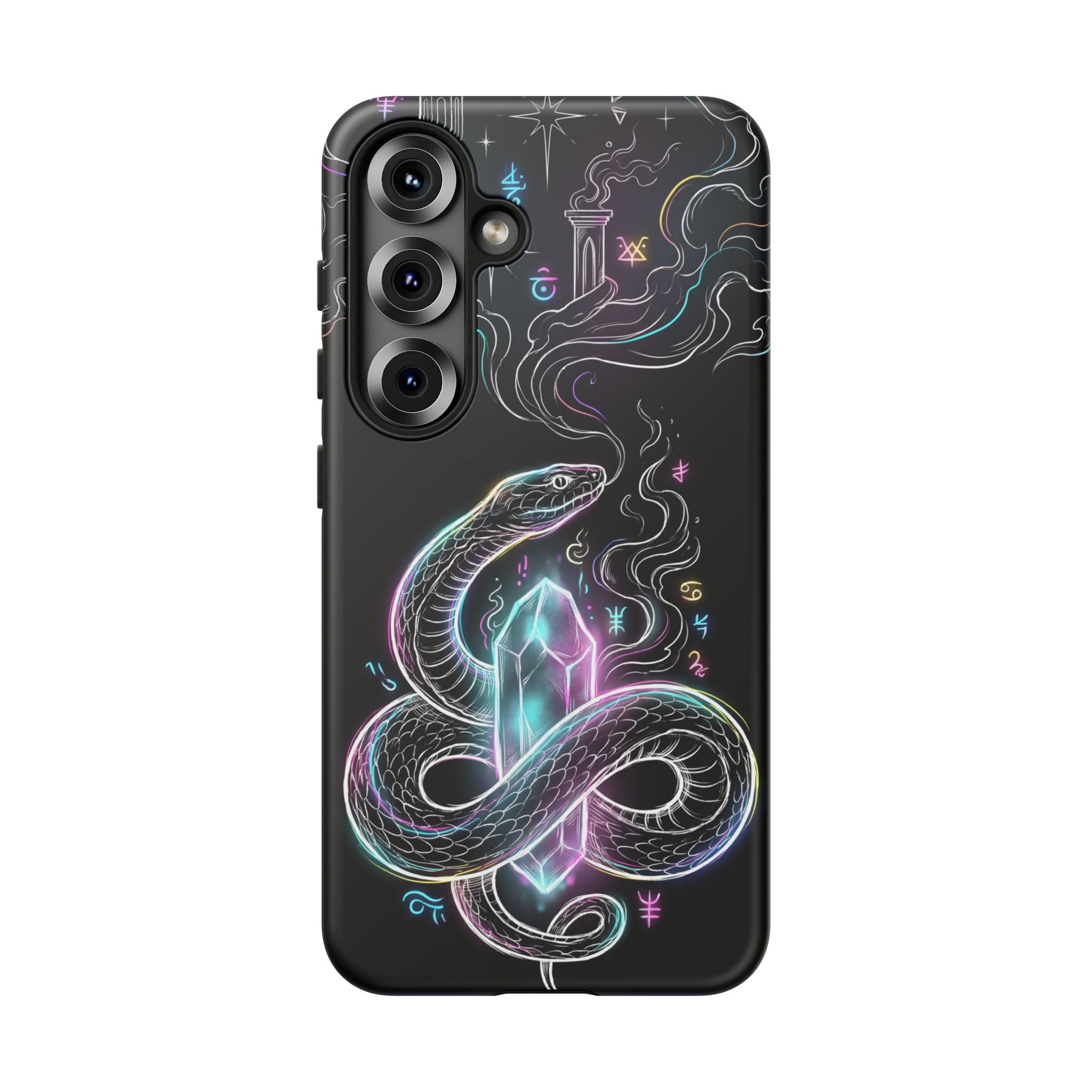 Neon Occult Mystic Snake Crystal Samsung Galaxy Phone Case