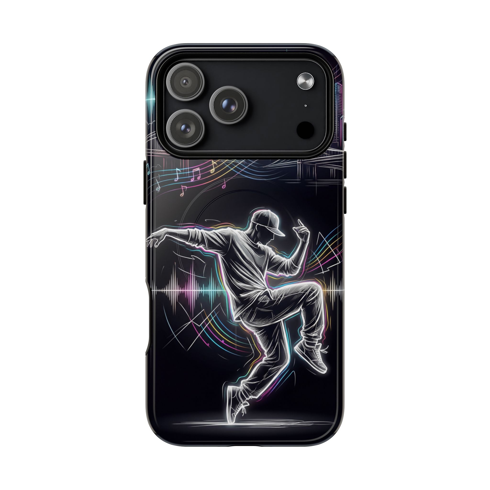 Dancer Neon Skyline MagSafe iPhone Case