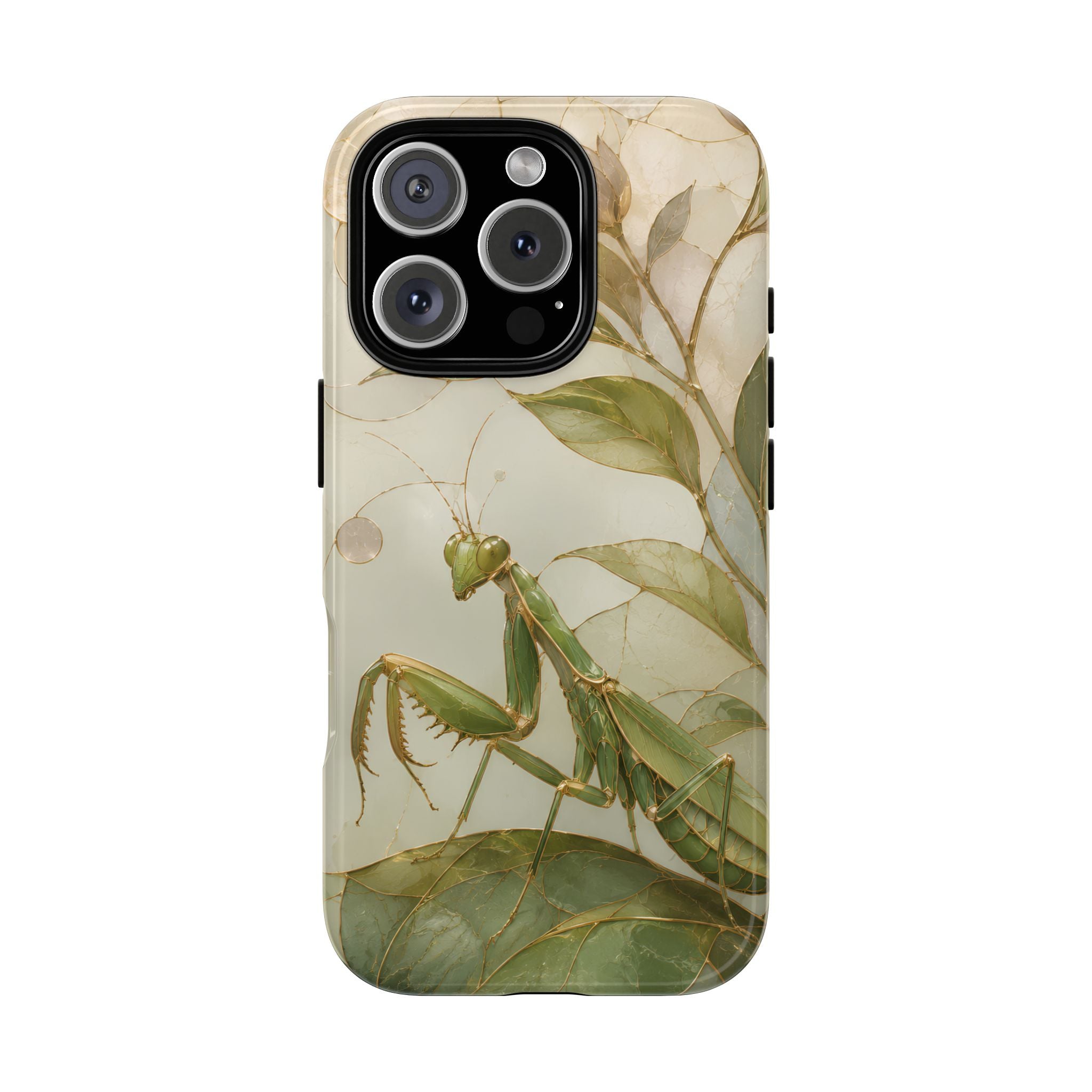 Praying Mantis iPhone Case | Stained Glass Insect iPhone Case