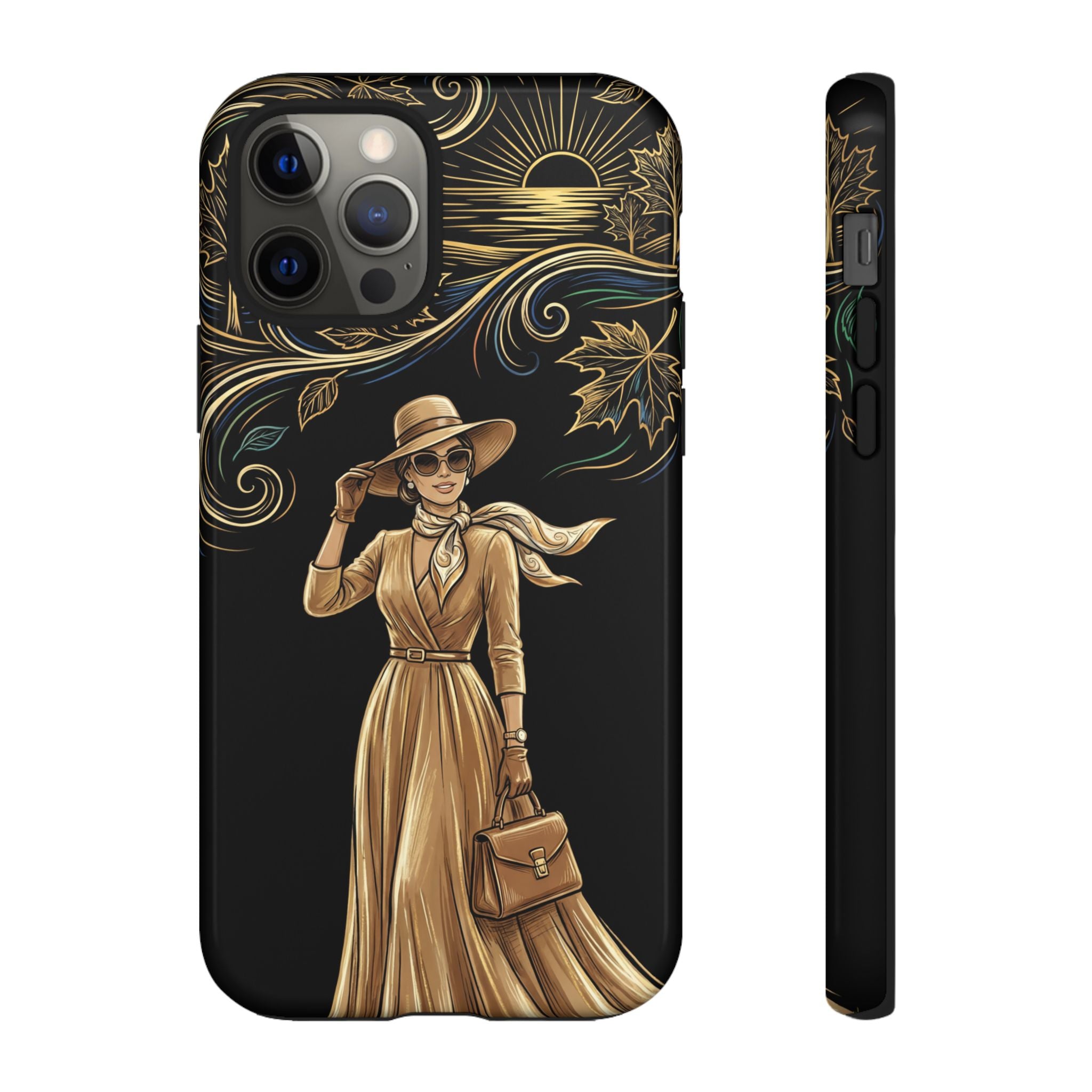 Vintage Autumn Lady iPhone Case