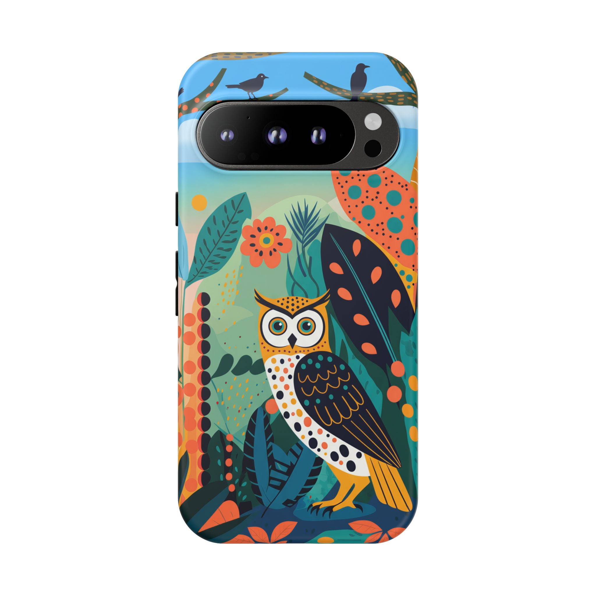 Botanical Forest Colourful Owl Google Pixel Phone Case