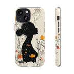 Floral Silhouette iPhone Case | Botanical Woman