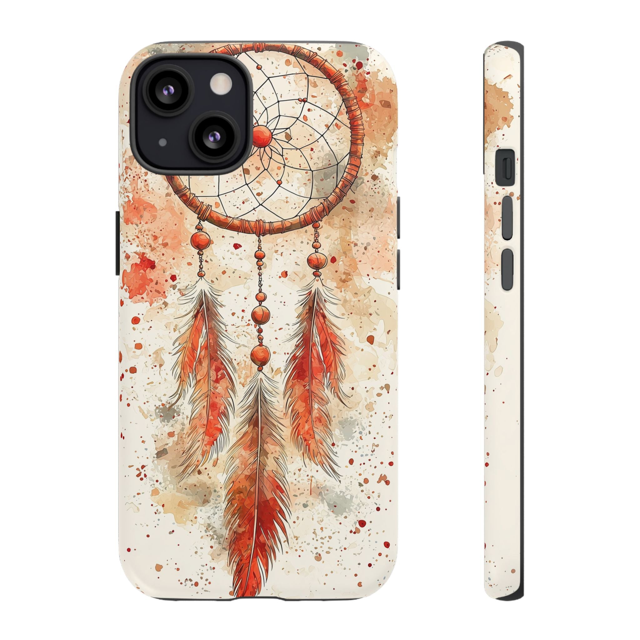 Dreamcatcher Tough iPhone Case | Watercolour Feather