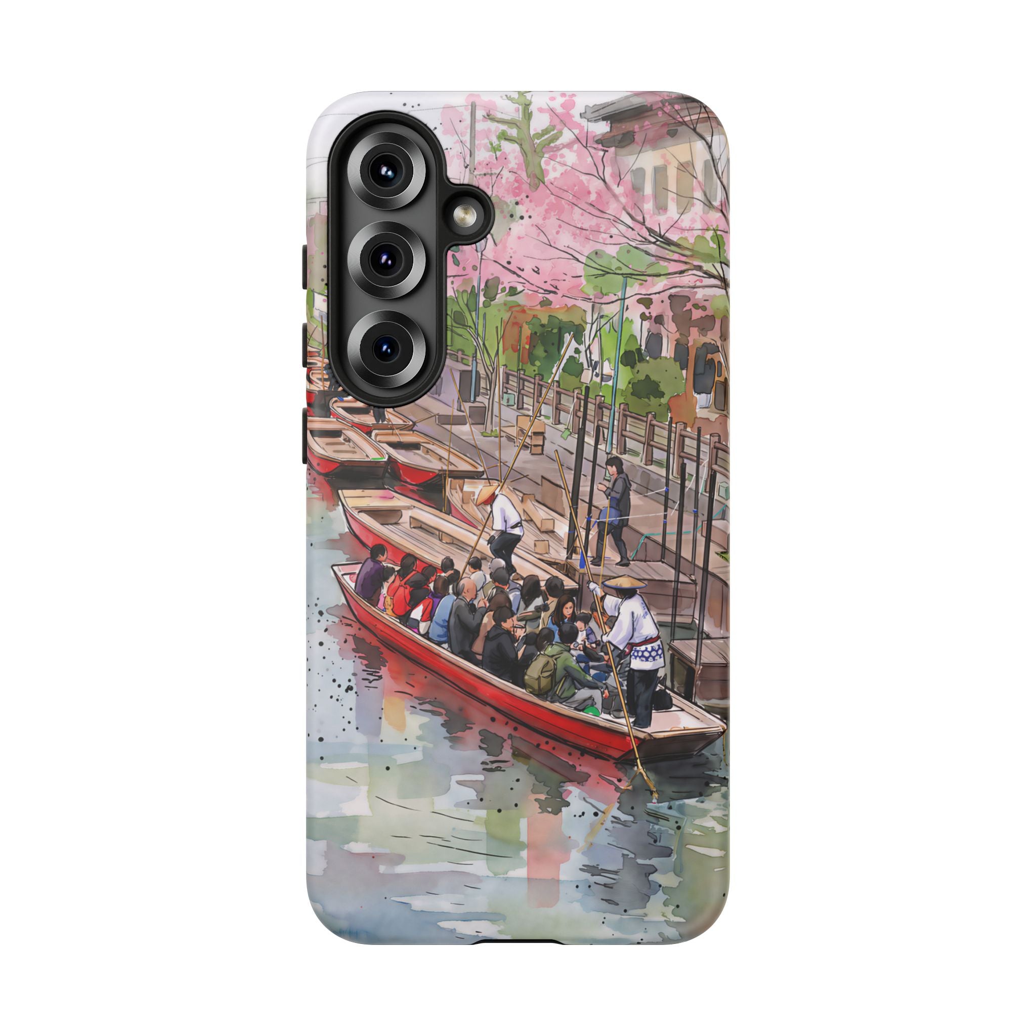 Japan Canal Boat Serenity | Art Samsung Galaxy Phone Case