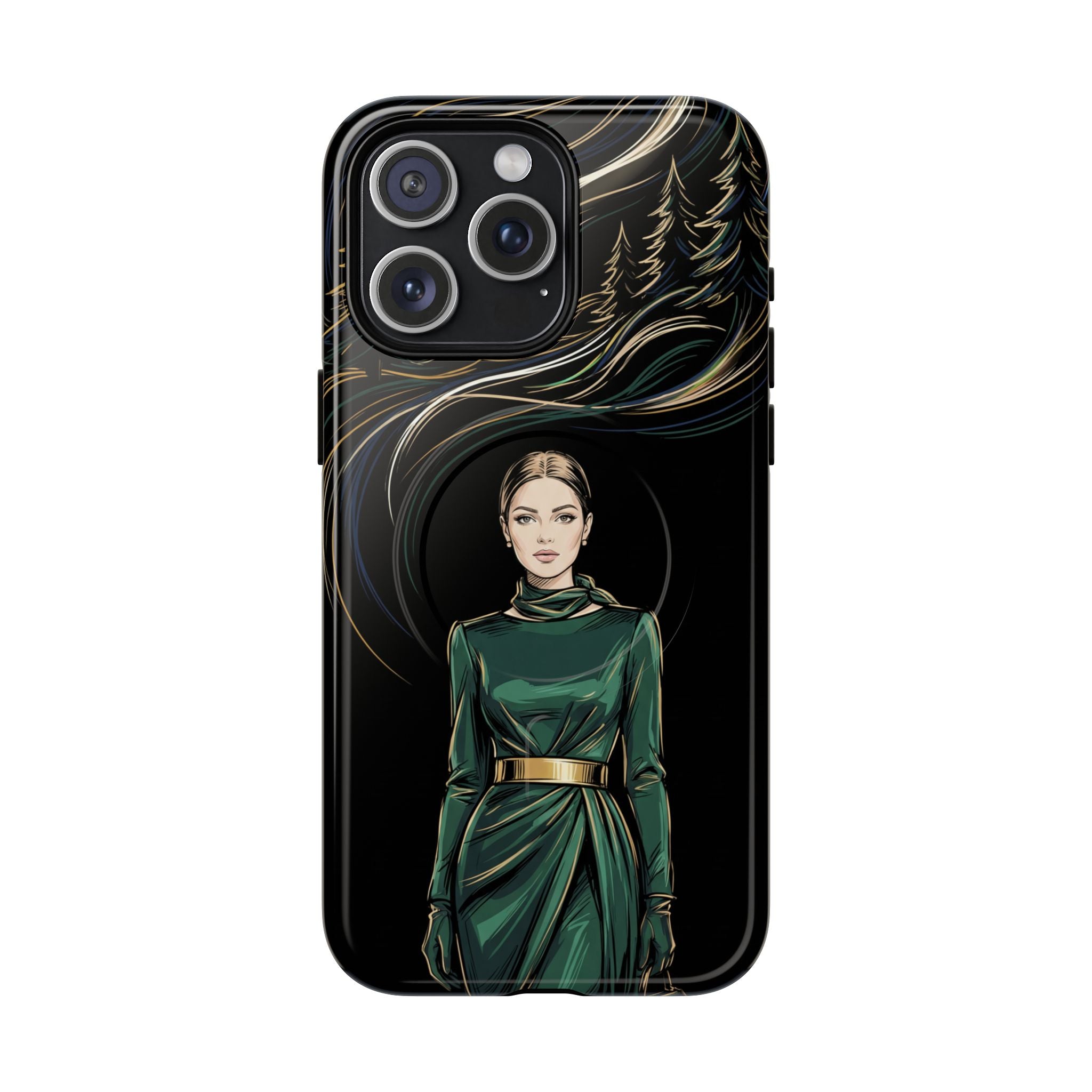 Elegant Forest Woman MagSafe iPhone Case