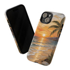 Beach Sunset iPhone Case | Coastal Ocean Art Cover