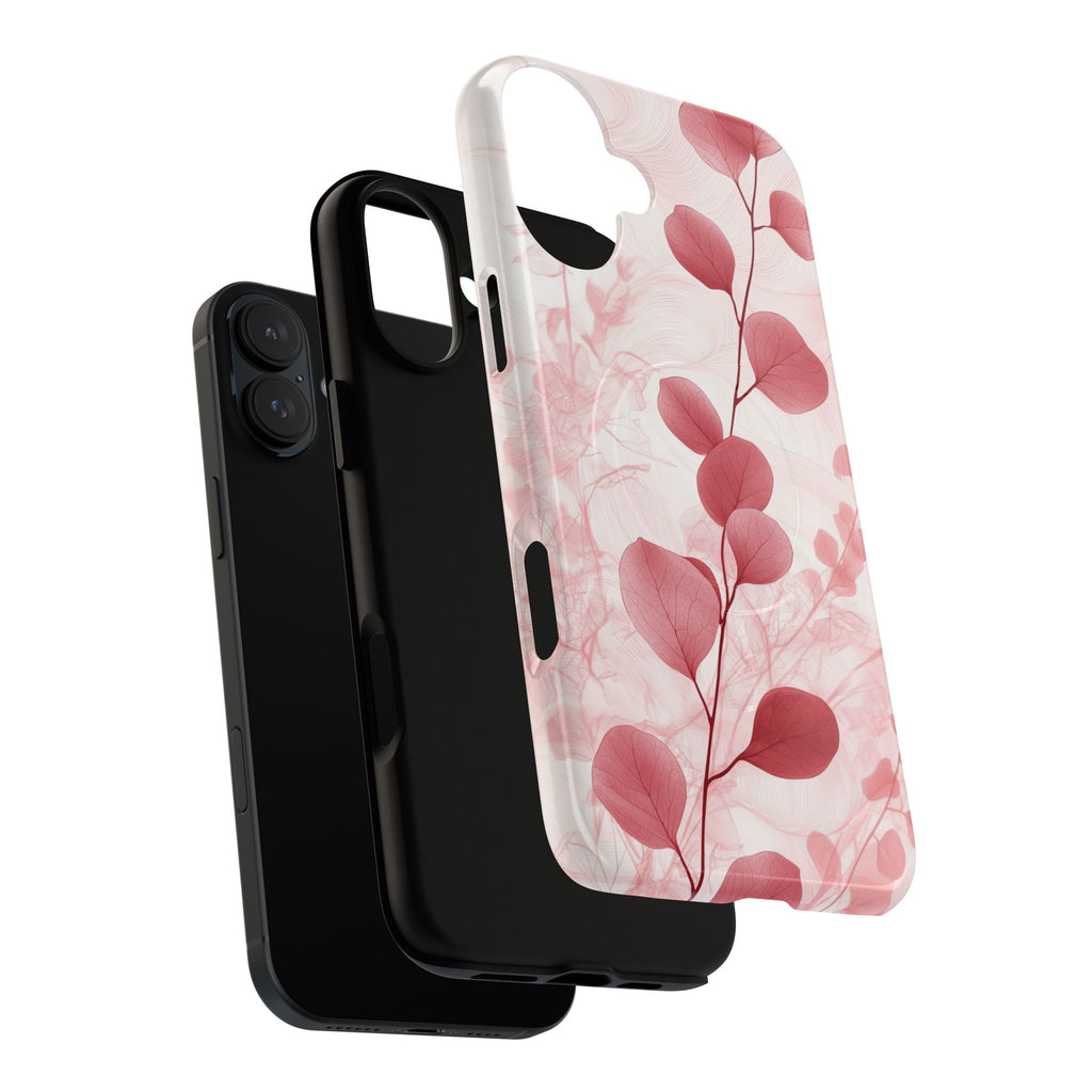 Pink Botanical Floral Eucalyptus MagSafe iPhone Case