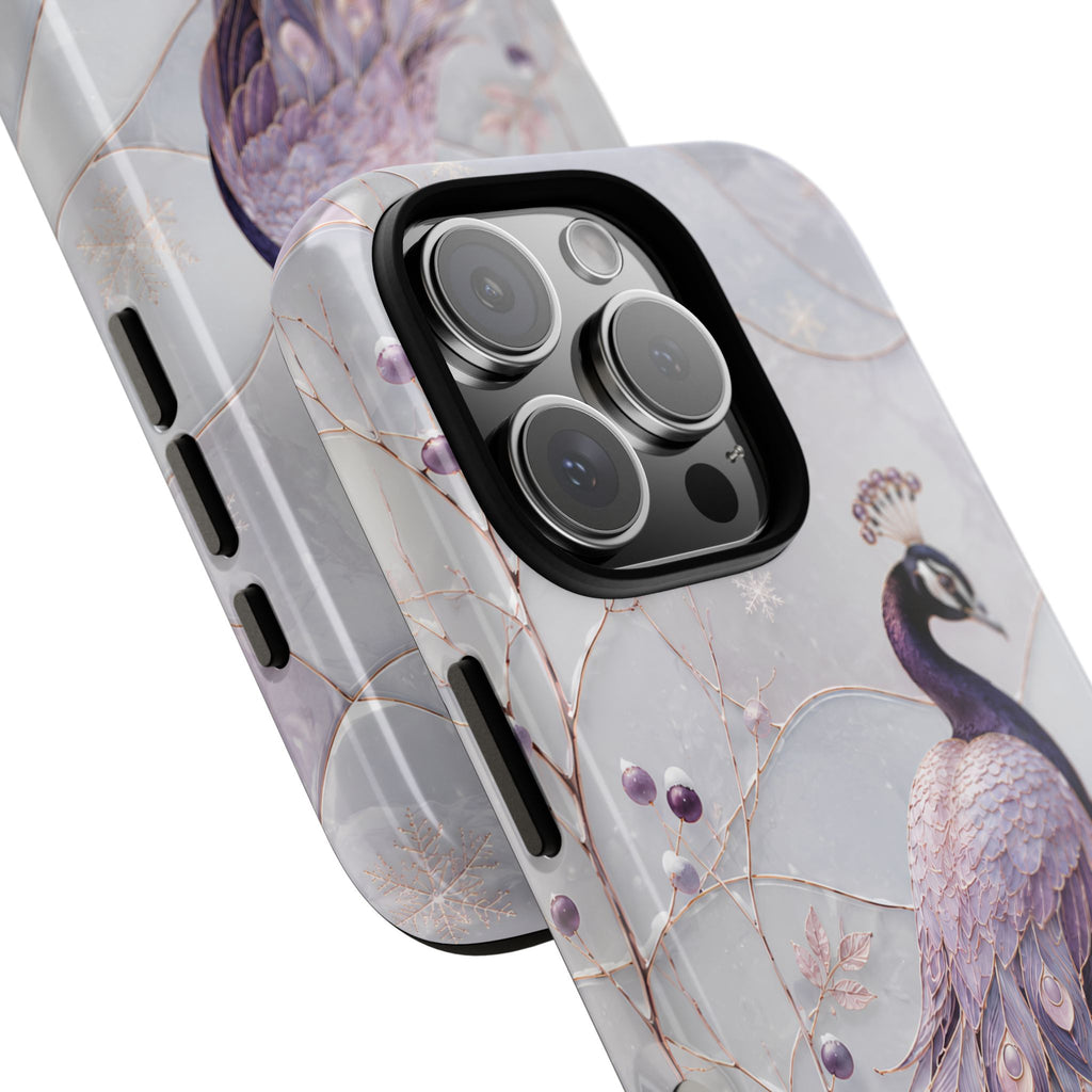 Peacock iPhone Case | Lavender Peacock iPhone Case