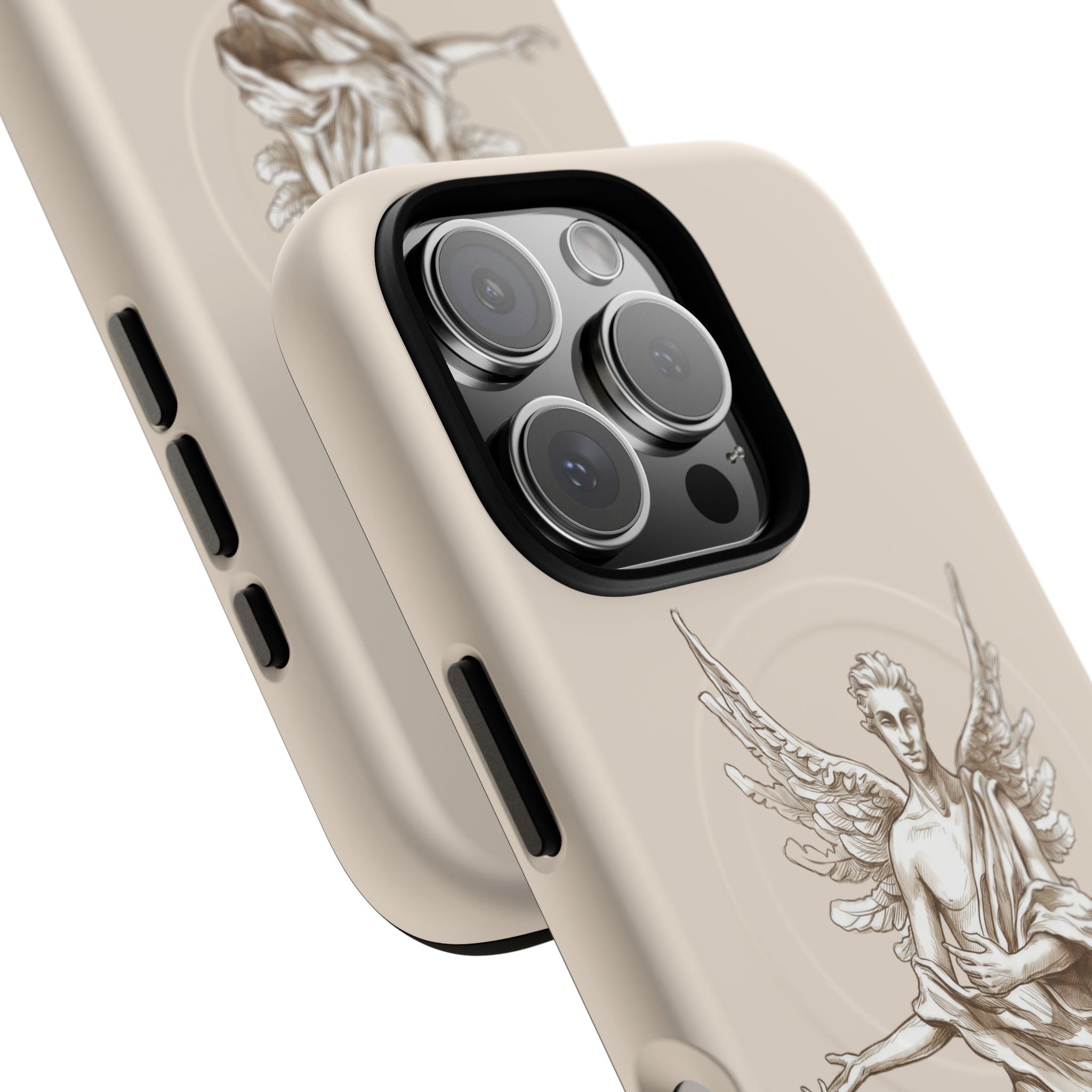Angel Sketch Phone Case | Classic Guardian Tough MagSafe iPhone Cover