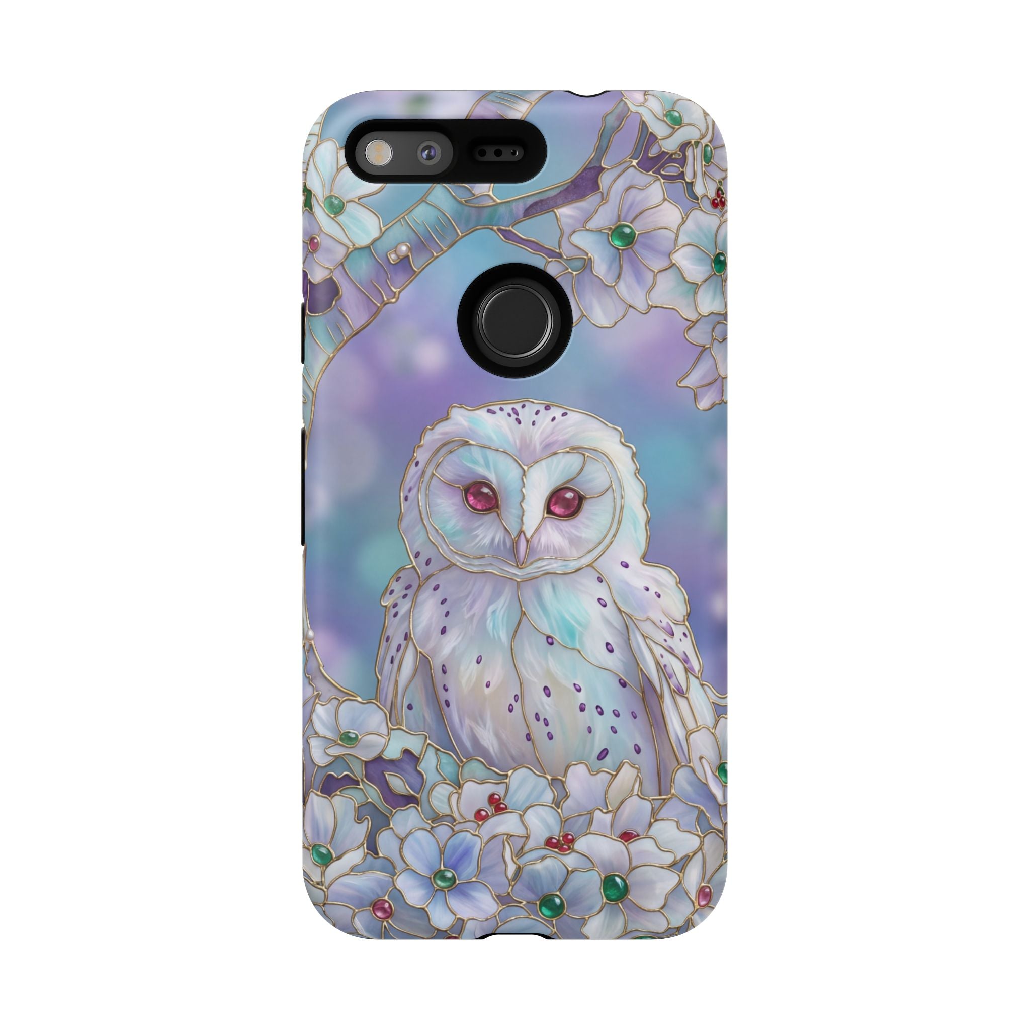 Pastel Floral  Mystical Barn Owl Google Pixel Case