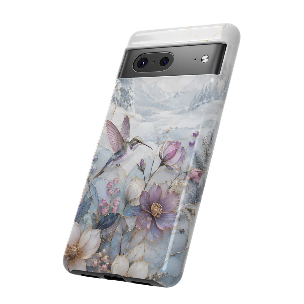 Hummingbird Google Pixel Phone Case | Vintage Floral Phone Case